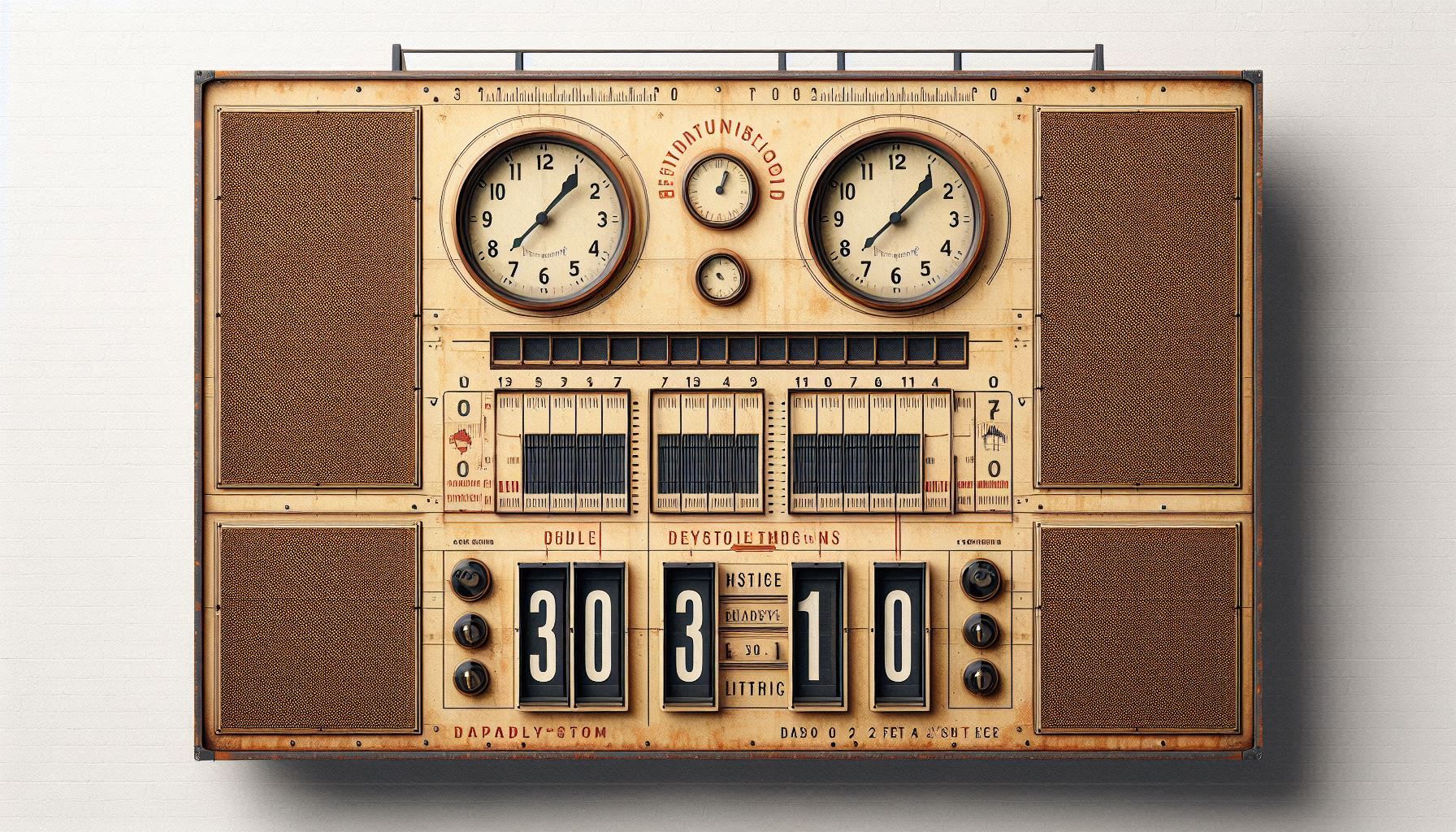 GameDay Nostalgic Scoreboard Acoustic Baffle – 4'x17.5"x3”